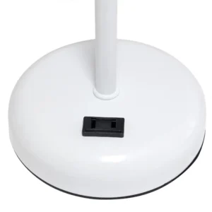 Prime Home Outlet - White Stick Lamp with Charging Outlet