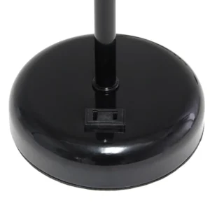 Prime Home Outlet - Black Stick Lamp with Charging Outlet