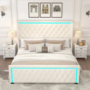 Prime Home Outlet - Queen Platform Bed Frame With High headboard